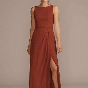 David’s Bridal Cinnamon Bridesmaid Dress STYLE# F20555